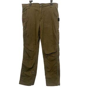 Wrangler Workwear Mens Olive Green Carpenter Pants 36x32 Durable Cotton‎ Blend